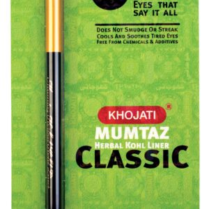 K‑Veda Mumtaz Herbal Kohl Liner Classic — Herbal Kohl Liner — Cooling & Lash Nourishment (1 g)