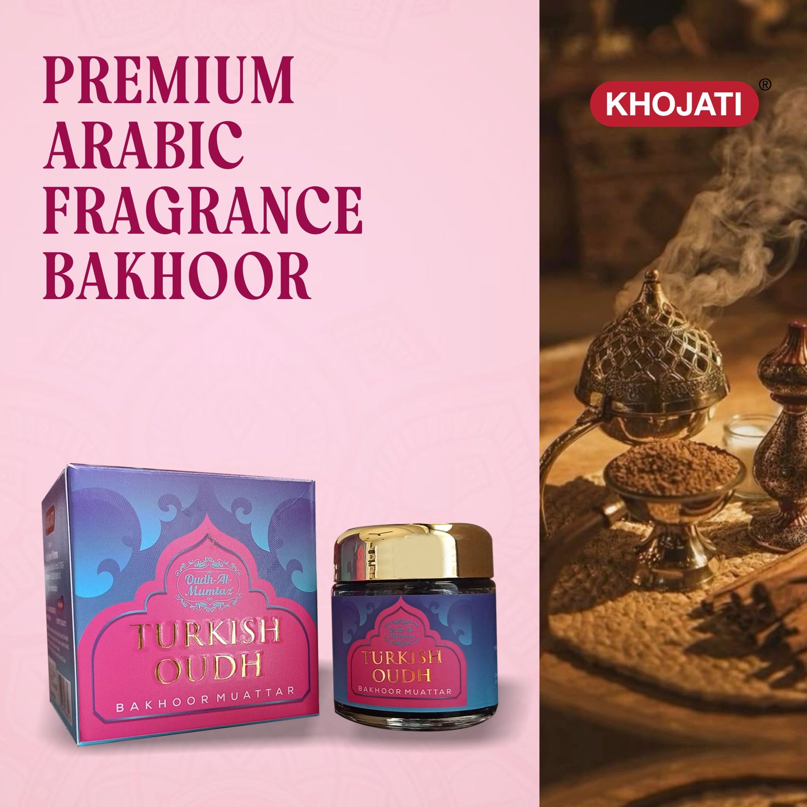 K‑VEDA BAKHOOR TURKISH OUDH 40gm – Bakhoor With Oud & Resin Blend For Grounding & Ambience - Image 3