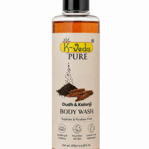 K‑VEDA OUDH & KALONJI BODY WASH 100 ml – Aromatic cleanser with agarwood & black seed for calming and nourishment