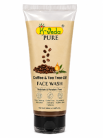 K‑VEDA PURE COFFEE & TEA TREE OIL FACE WASH 100 ml –  With Coffee & Tea Tree For Deep Cleansing