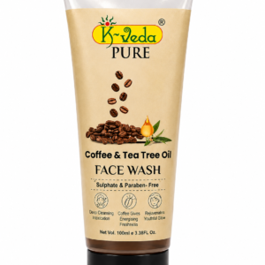 K‑VEDA PURE COFFEE & TEA TREE OIL FACE WASH 100 ml –  With Coffee & Tea Tree For Deep Cleansing