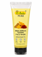 K‑VEDA UBTAN SAFFRON TURMERIC FACE WASH 100 ml – Gel cleanser with saffron & turmeric for brightening & acne care