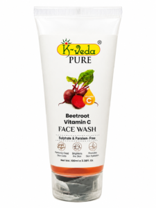 K‑VEDA PURE BEETROOT VITAMIN C FACE WASH 100 ml –  With Beetroot & Vitamin C For Skin Radiance