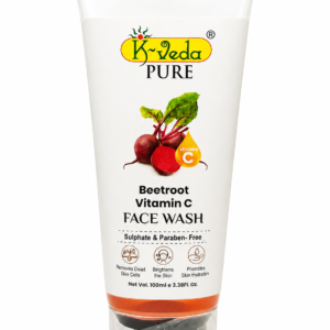 K‑VEDA PURE BEETROOT VITAMIN C FACE WASH 100 ml –  With Beetroot & Vitamin C For Skin Radiance