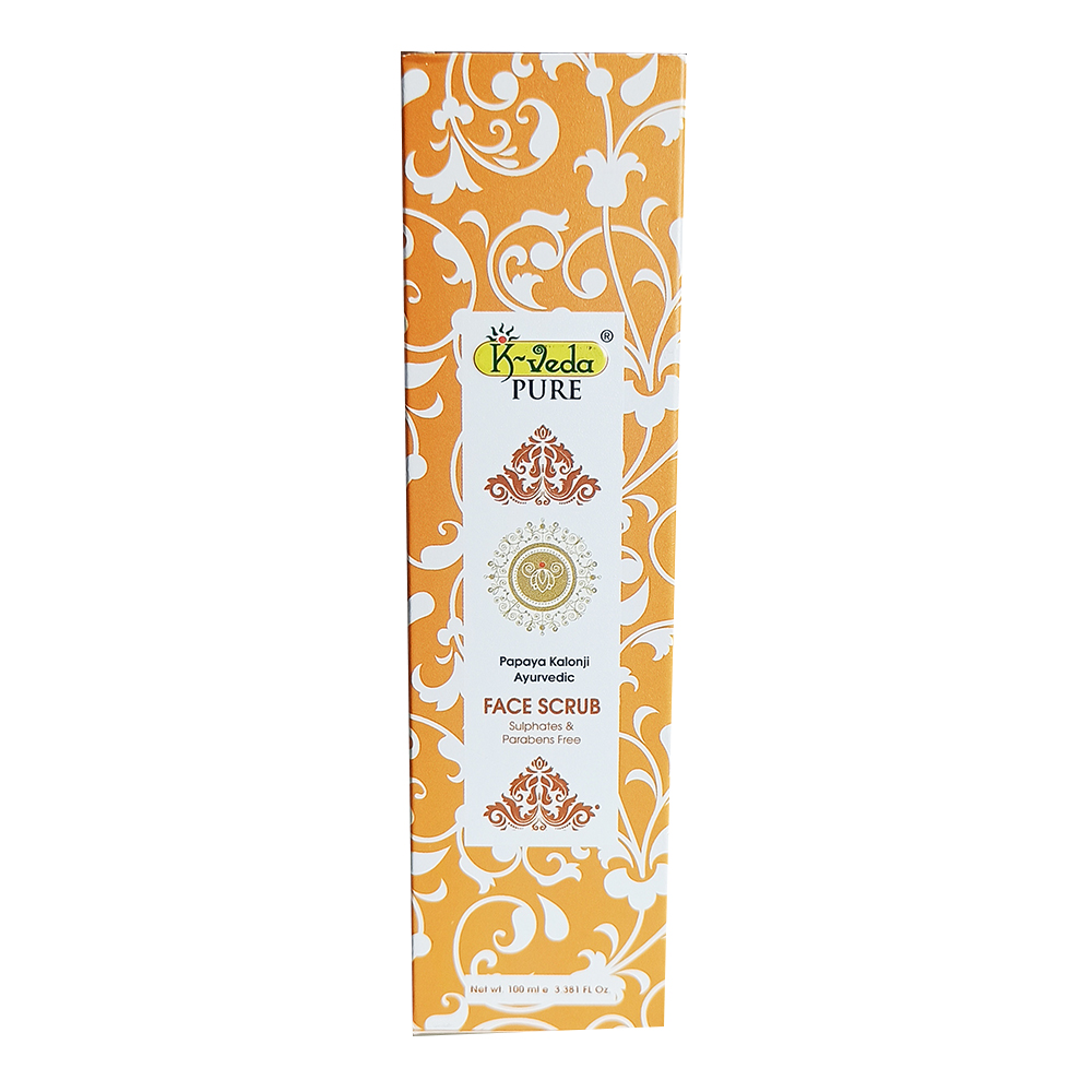 K-VEDA PURE PAPAYA KALONJI AYURVEDIC FACE SCRUB 100ml