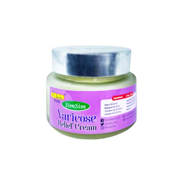 K-VEDA PURE SIMSIM VARICOSE RELIEF CREAM  40 gm – Ayurvedic Leg & Vein Cream With Sesame Oil For Varicose Discomfort Relief - Image 2