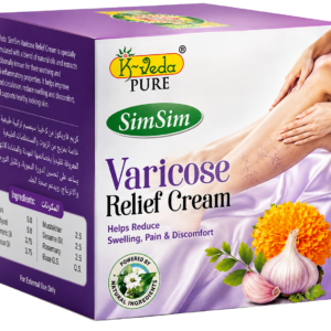 K-VEDA PURE SIMSIM VARICOSE RELIEF CREAM  40 gm – Ayurvedic Leg & Vein Cream With Sesame Oil For Varicose Discomfort Relief