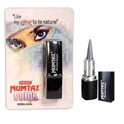 MUMTAZ COLORLO HERBAL KAJAL – Sterling Silver – Ayurvedic Colour‑Kajal With Cow’s Ghee And Silver Herbal Pigments For Cooling Silver Eye Definition