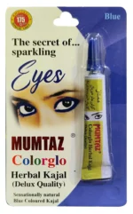 MUMTAZ COLORGLO HERBAL KAJAL BLUE – Ayurvedic coloured kajal with cow ghee & botanical oils for cooling, long‑wearing blue definition