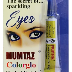 MUMTAZ COLORGLO HERBAL KAJAL BLUE – Ayurvedic coloured kajal with cow ghee & botanical oils for cooling, long‑wearing blue definition
