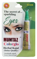 MUMTAZ COLORLO HERBAL KAJAL GREEN – Ayurvedic coloured kajal with cow ghee & botanical oils for cooling long‑wear