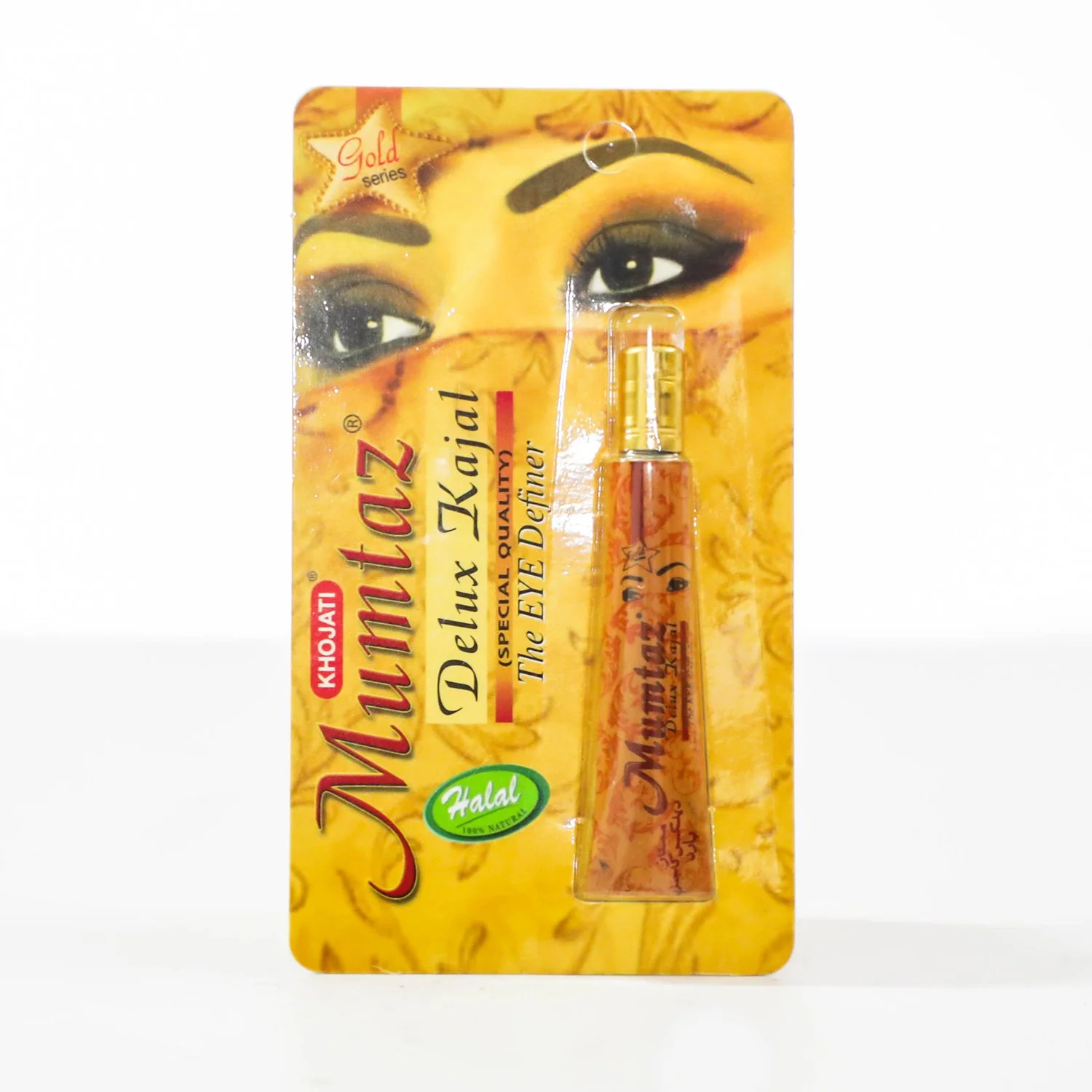 MUMTAZ GOLD SERIES DELUX KAJAL – Ayurvedic Eye Definer With Herbal Extracts For Deep Eye Comfort & Definition