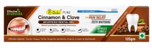 K-Veda Cinnamon & Clove Ayurvedic Dental Gel Toothpaste for Fresh Breath & Strong Teeth | Herbal Oral Care 125gm