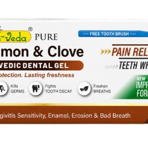 K-Veda Cinnamon & Clove Ayurvedic Dental Gel Toothpaste for Fresh Breath & Strong Teeth | Herbal Oral Care 125gm